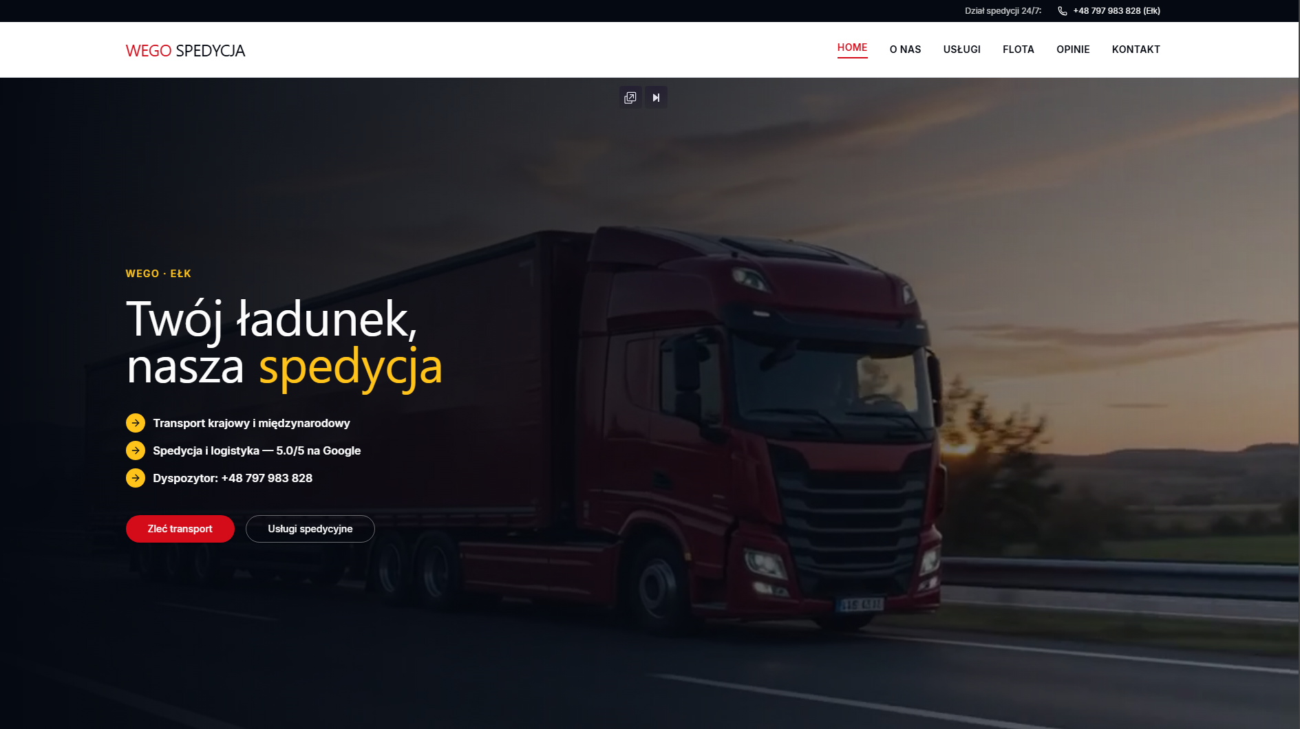 WEGO Spedycja — transport krajowy i międzynarodowy, Ełk